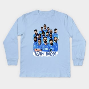 Fasbytes  India Team Cricket Kids Long Sleeve T-Shirt